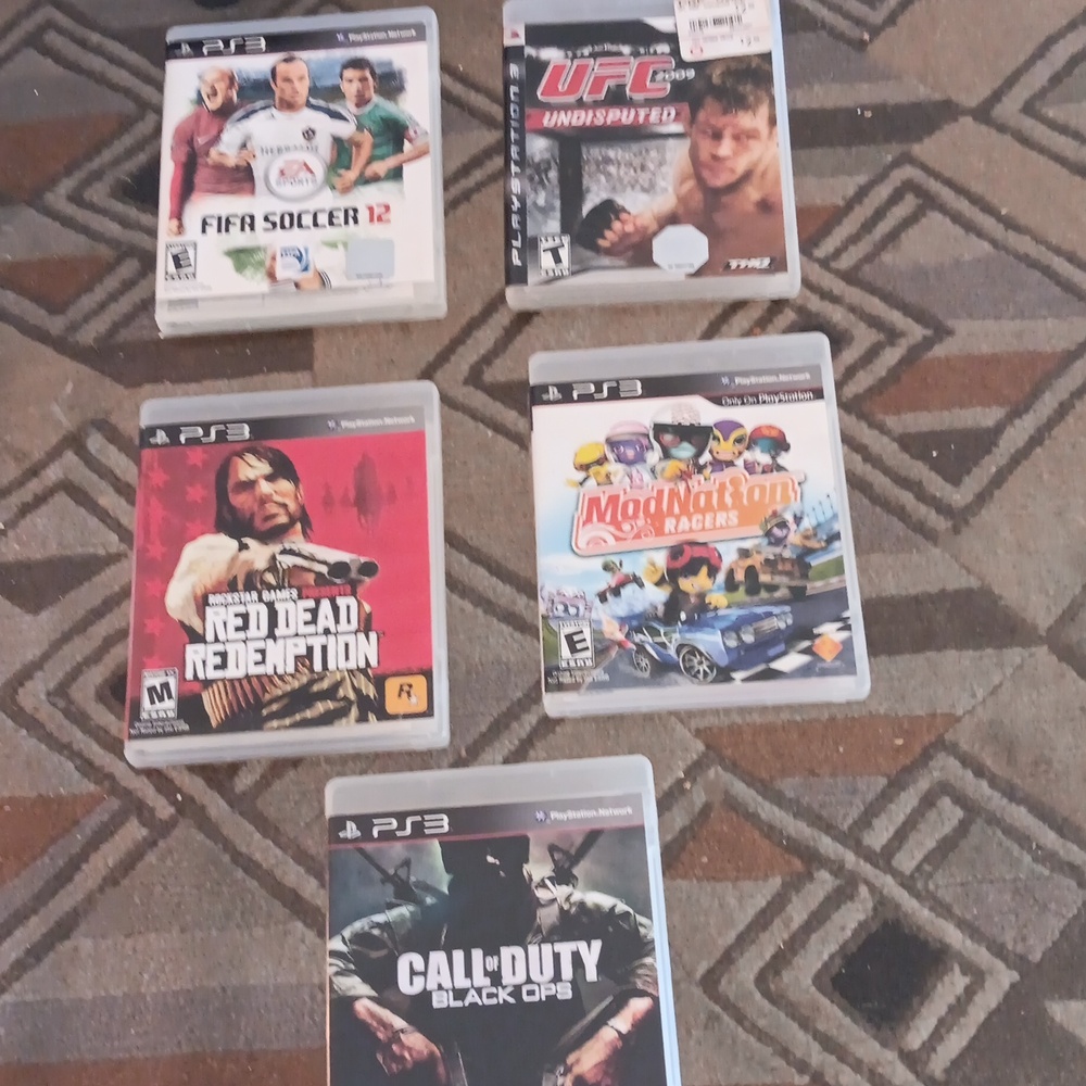 PS3 haul 5 games as shown